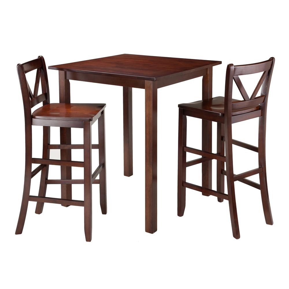 Parkland 3-Pc High Table with 2 Bar V-Back Stools. The main picture.