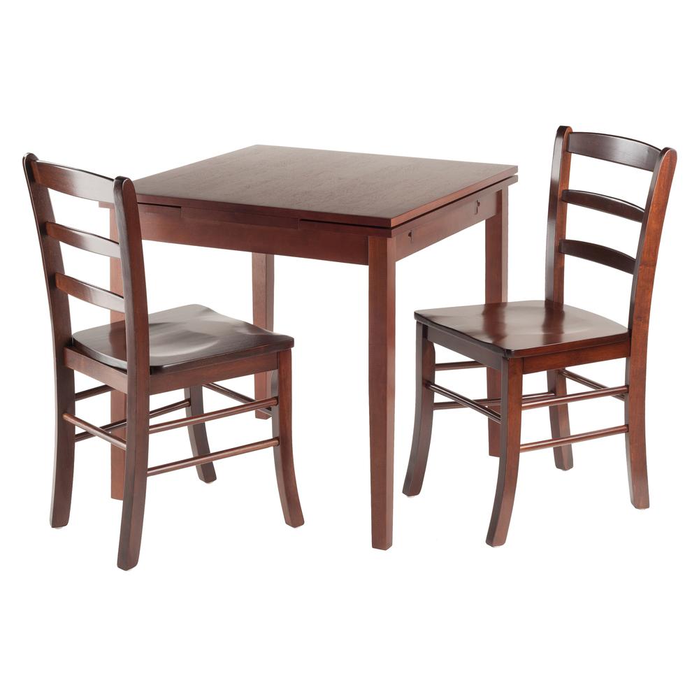 Pulman 3-Pc Set Extension Table 2 Ladder Back Chairs. The main picture.