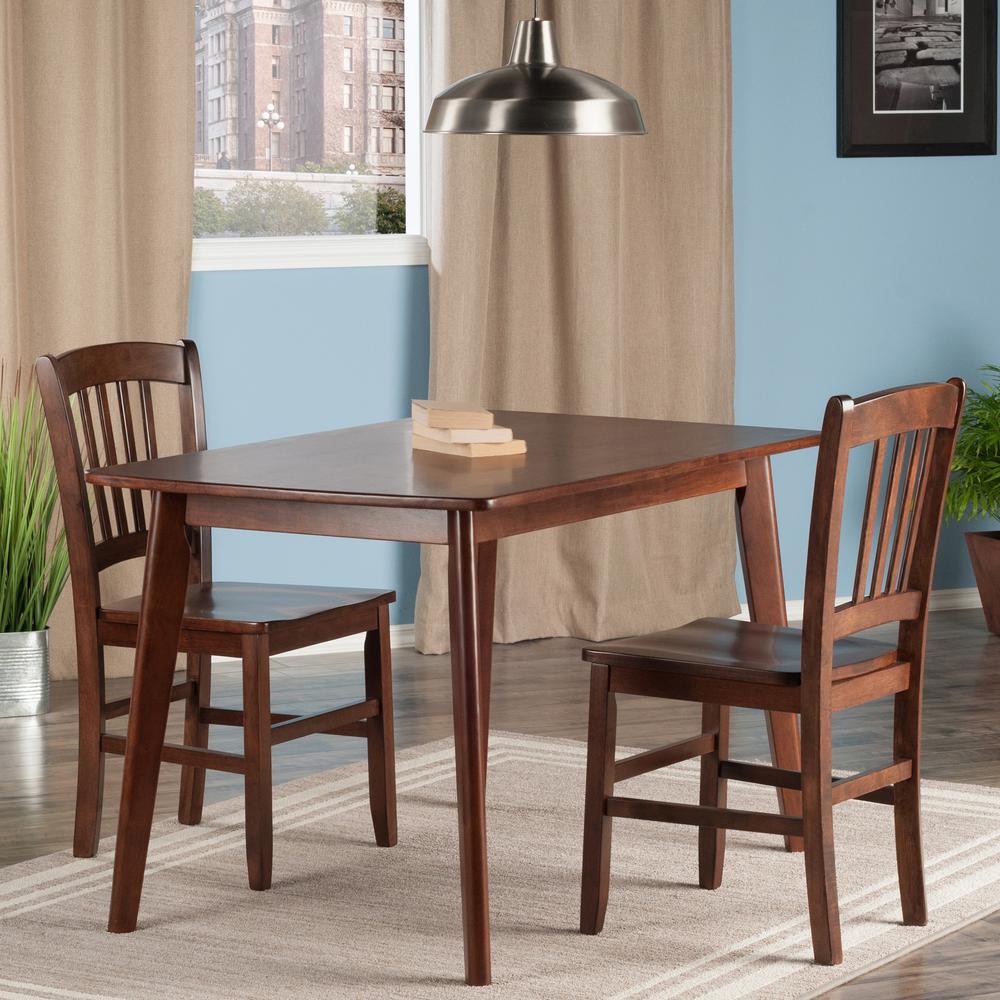 Shaye 3-PC Set Dining Table w/ Slat Back Chairs. Picture 3