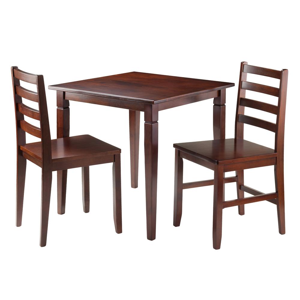 Kingsgate 3-Pc Dinning Table with 2 Hamilton Ladder Back Chairs. Picture 1