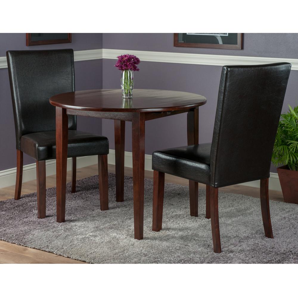 Clayton 3-PC Set Drop Leaf Table with 2 Chairs. Picture 3