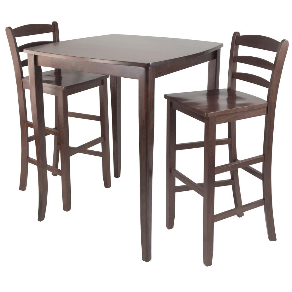 3-Pc Inglewood High/Pub Dining Table with Ladder Back Stool. Picture 2