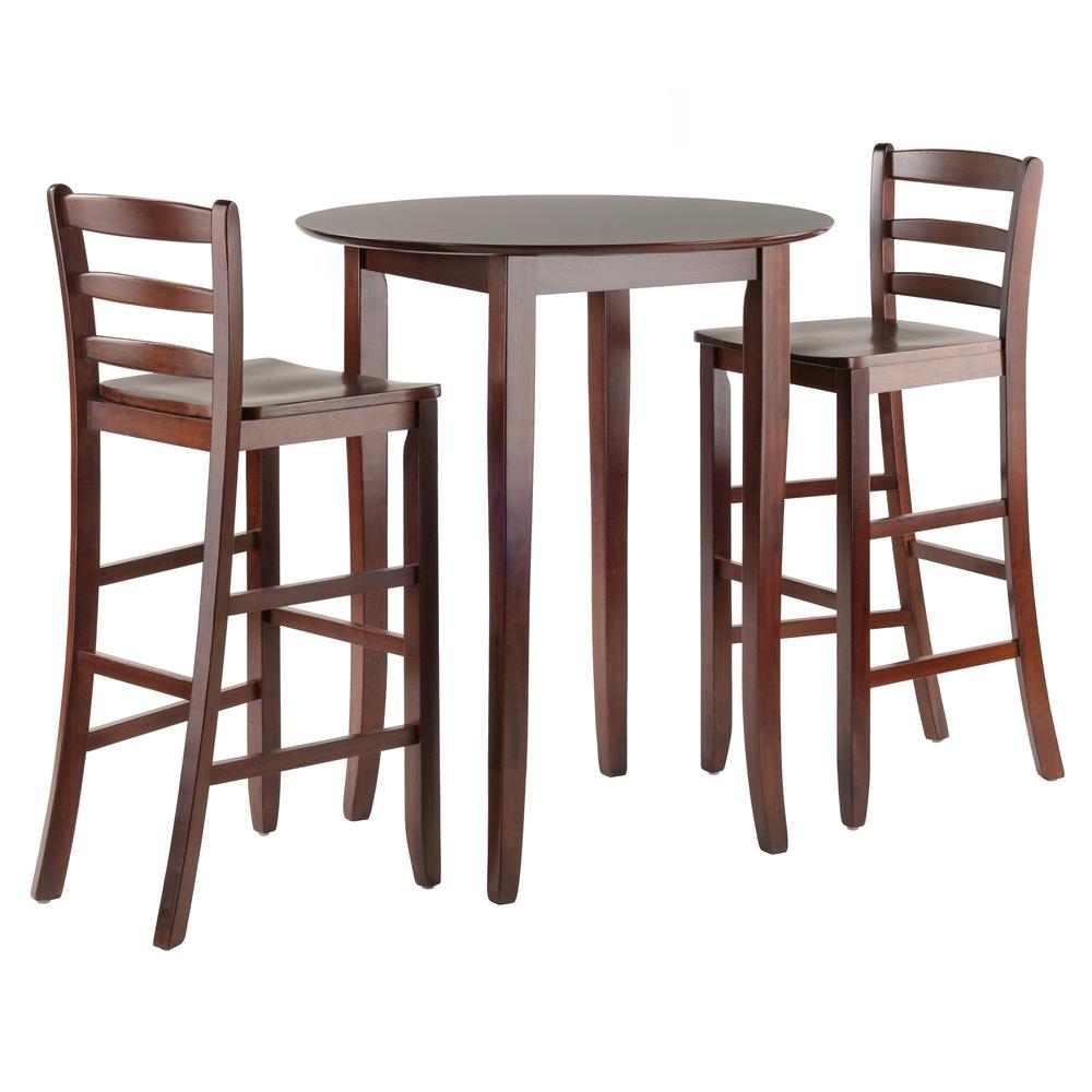 Fiona 3-Pc High Round Table with Ladder Back Stool. Picture 4