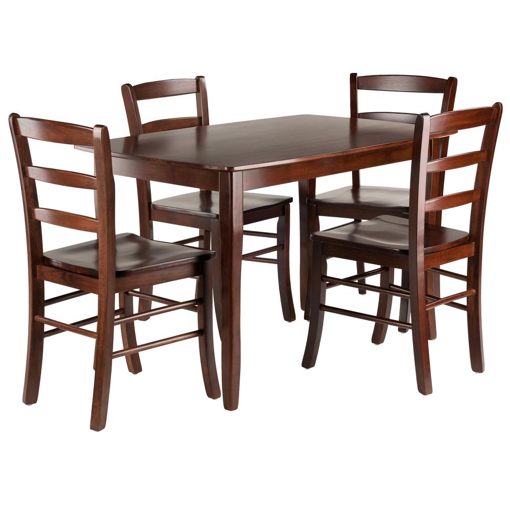 Inglewood 5-PC Set Dining Table w/ 4 Ladderback Chairs. The main picture.