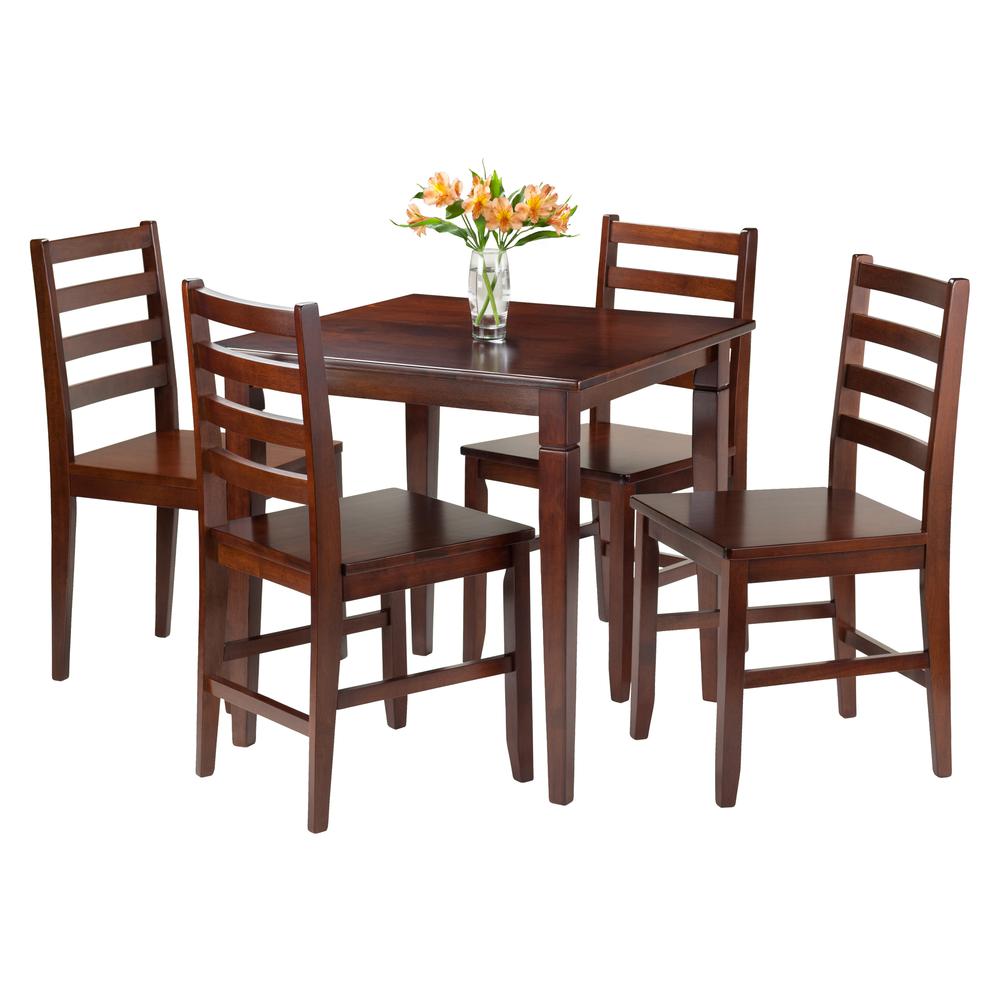 Kingsgate 5-Pc Dining Table with 4 Hamilton Ladder Back Chairs. Picture 2