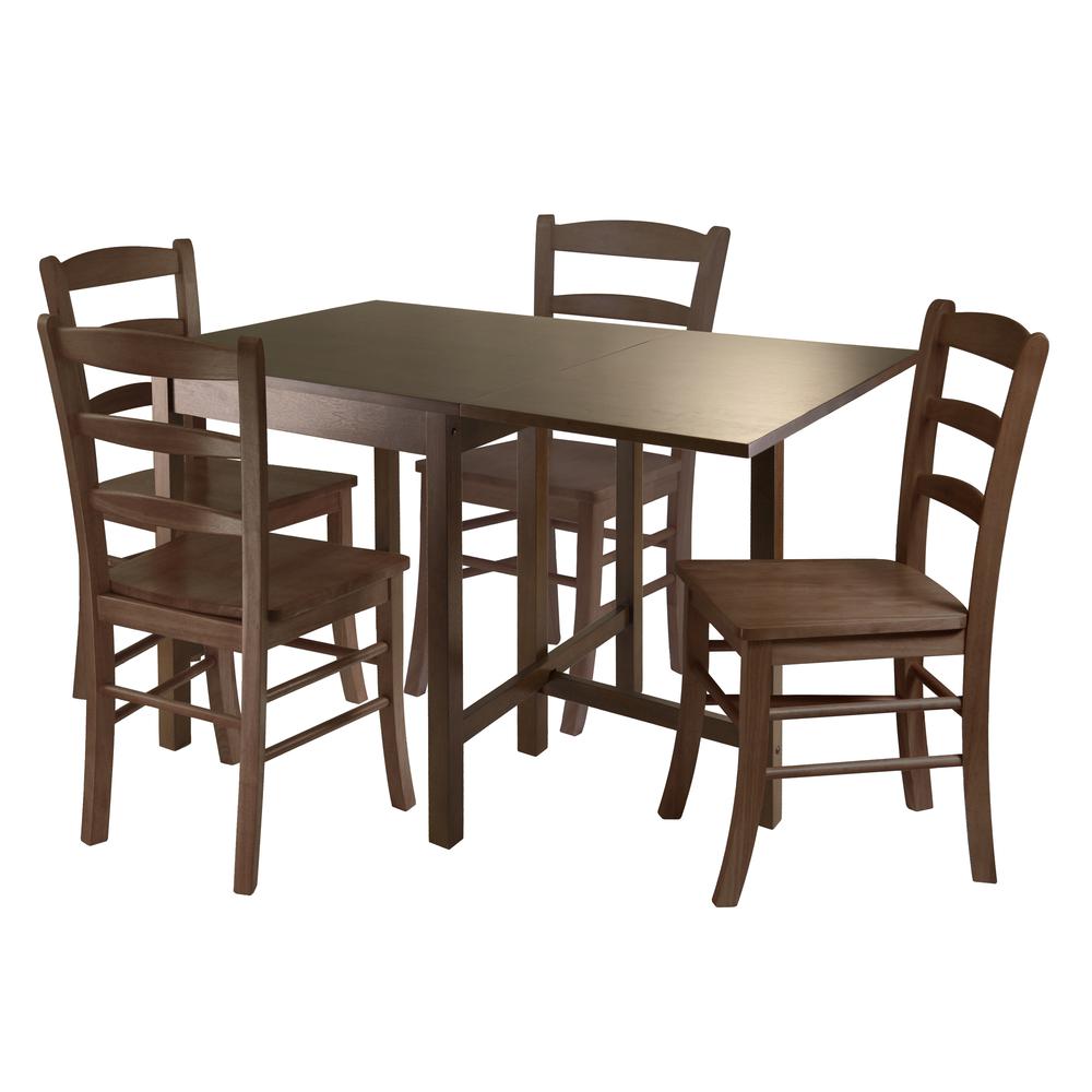Lynden 5pc Dining Table with 4 Ladder Back Chairs. Picture 1