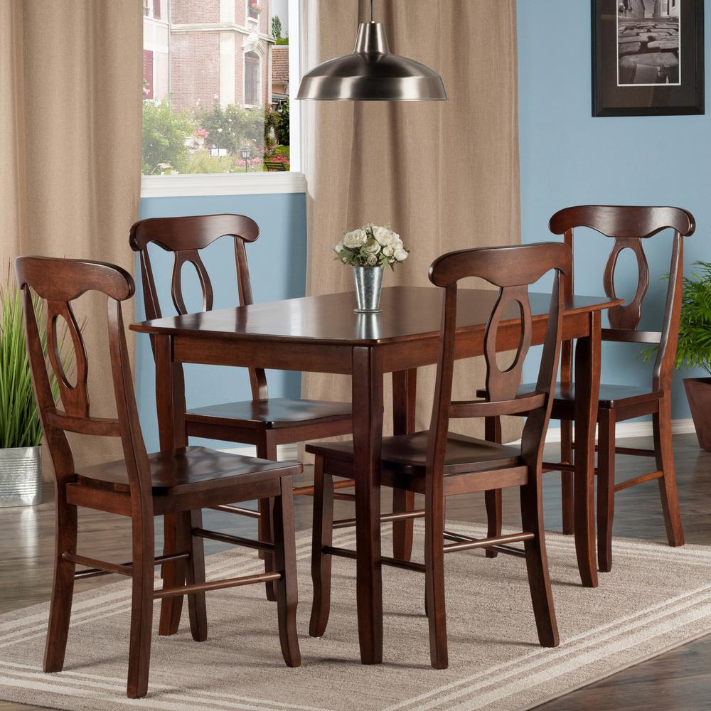 Inglewood 5-PC Set Dining Table w/ 4 Key Hole Back Chairs. Picture 3