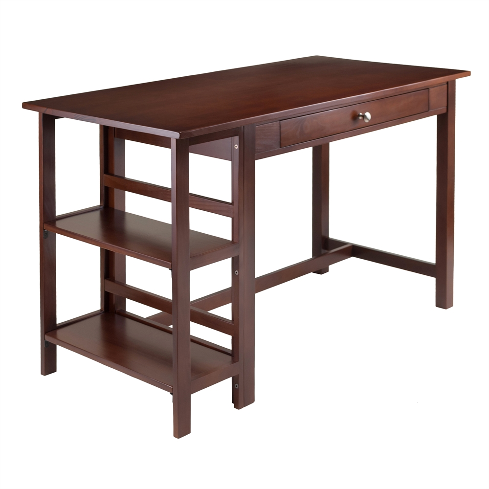 Velda Writing Desk with 2 Shelves. Picture 1