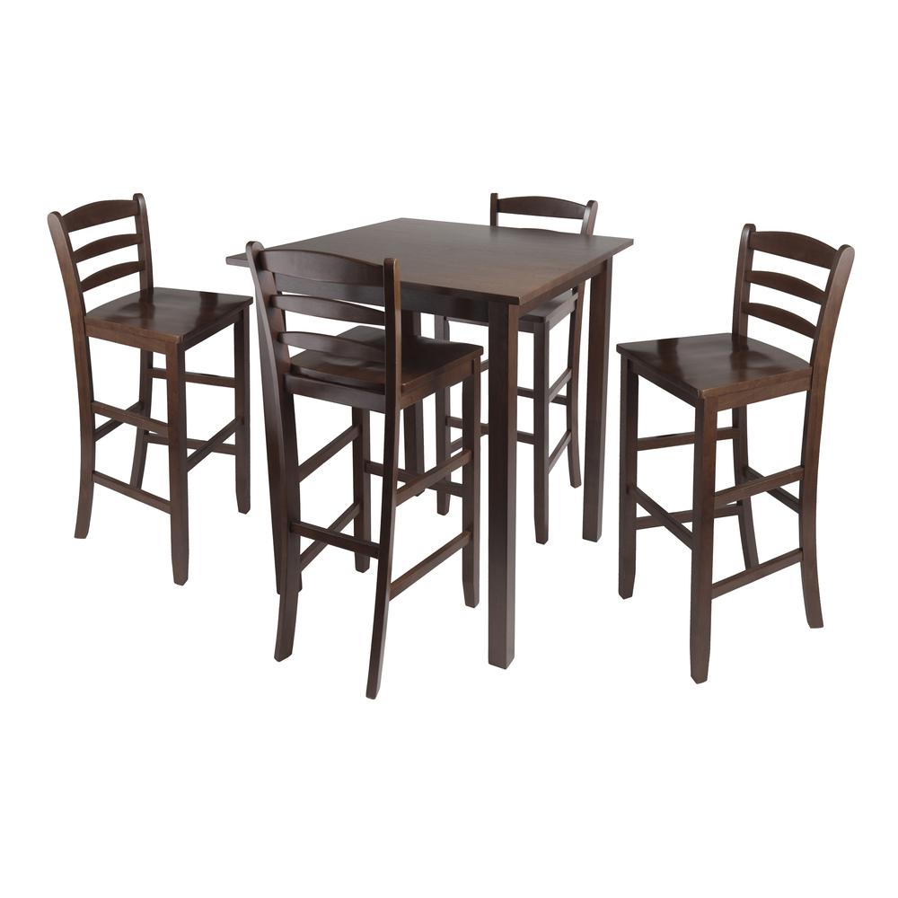 Parkland 5pc High Table with 29" Ladder Back Stools. The main picture.