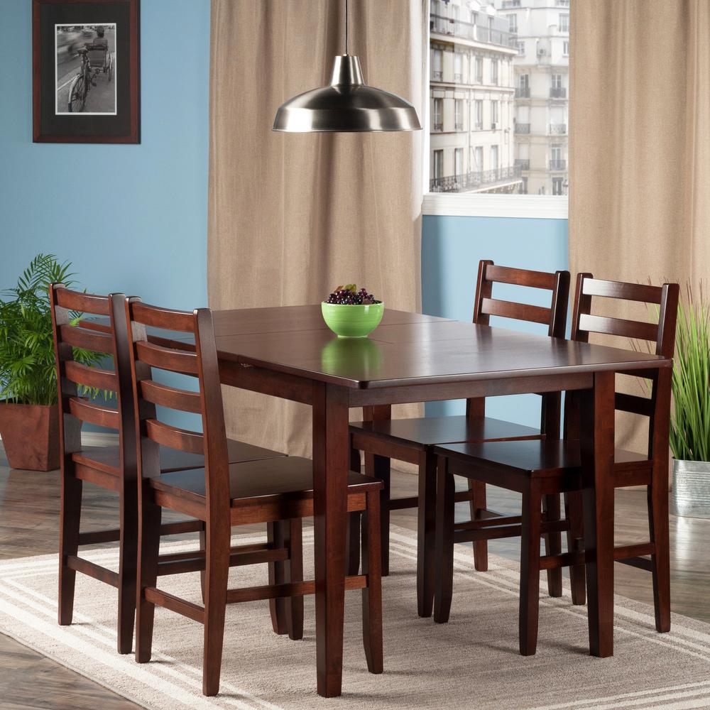 Anna 5-PC Dining Table Set w/ Ladder Back Chairs. Picture 3