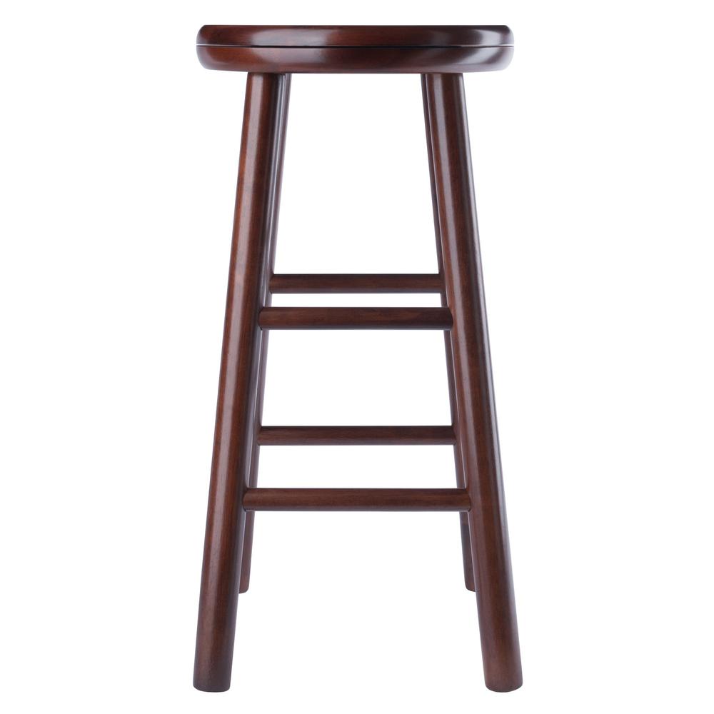 Shelby 2-Pc Swivel Seat Counter Stool Set, Walnut. Picture 3