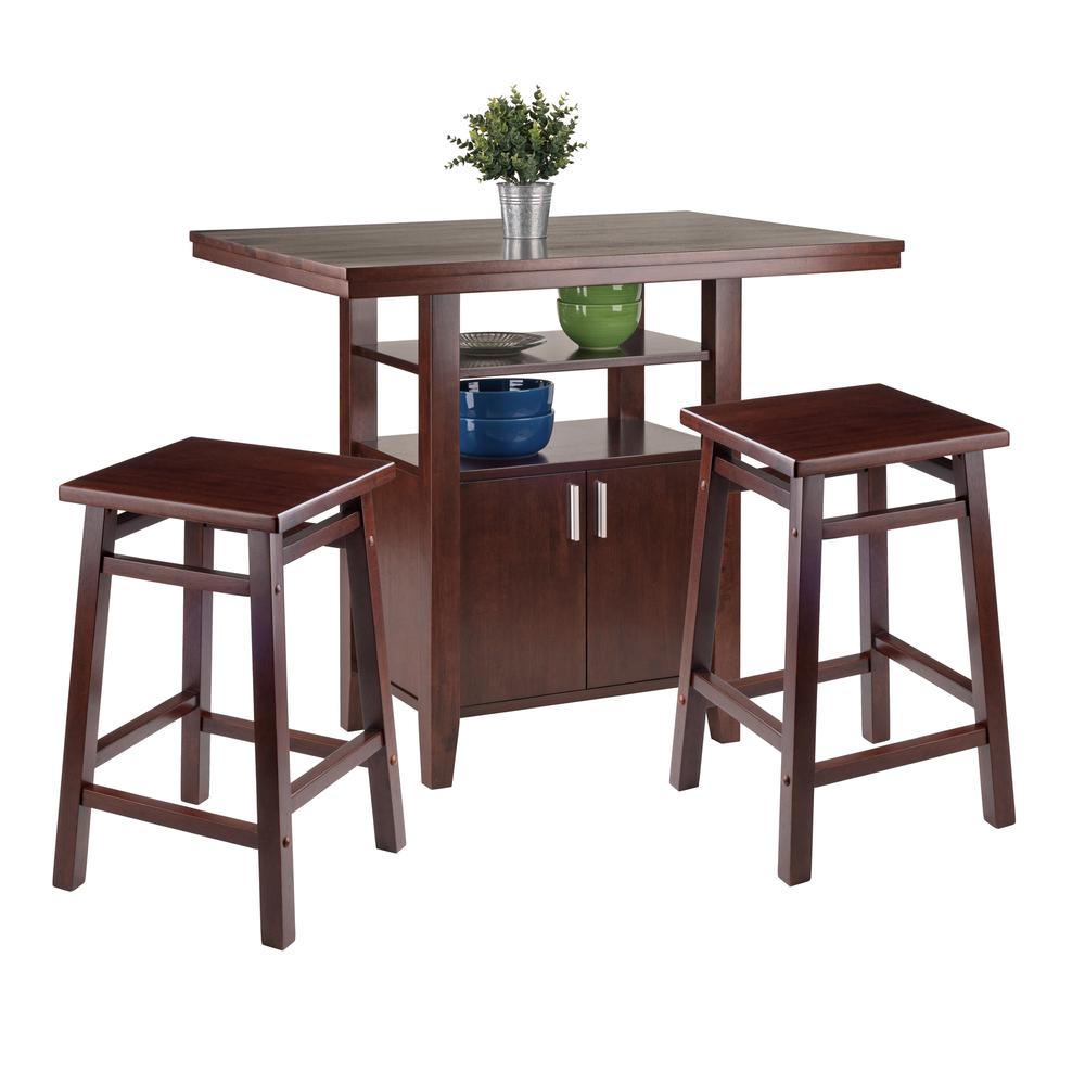Albany 3-pc Set High Table w/ Counter Stools. Picture 2