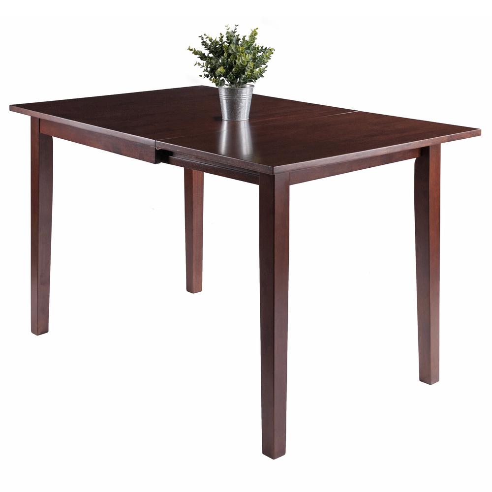 Perrone Drop Leaf Dining Table Walnut Finish. Picture 10
