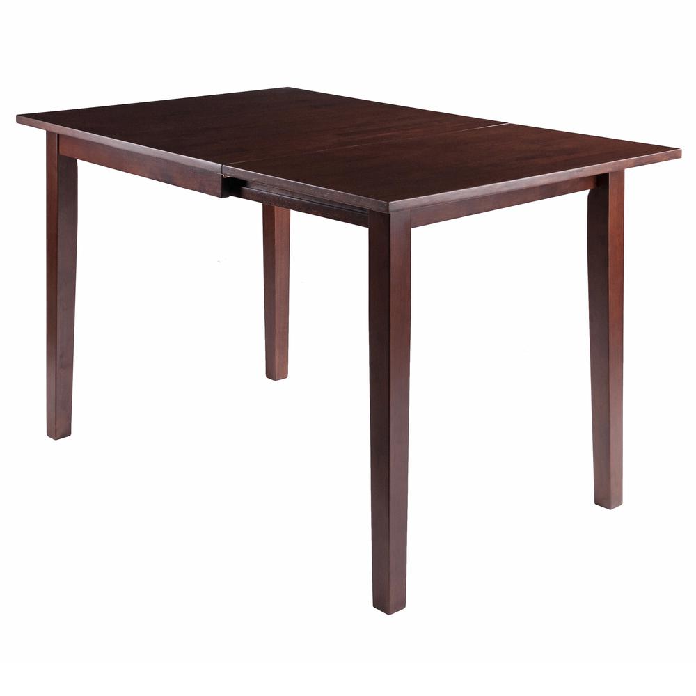 Perrone Drop Leaf Dining Table Walnut Finish. Picture 1