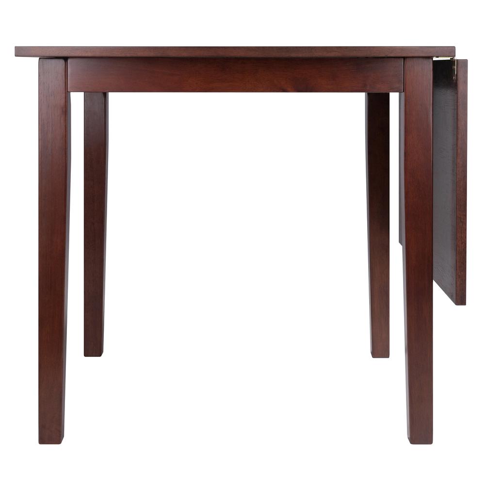 Perrone Drop Leaf Dining Table Walnut Finish. Picture 4