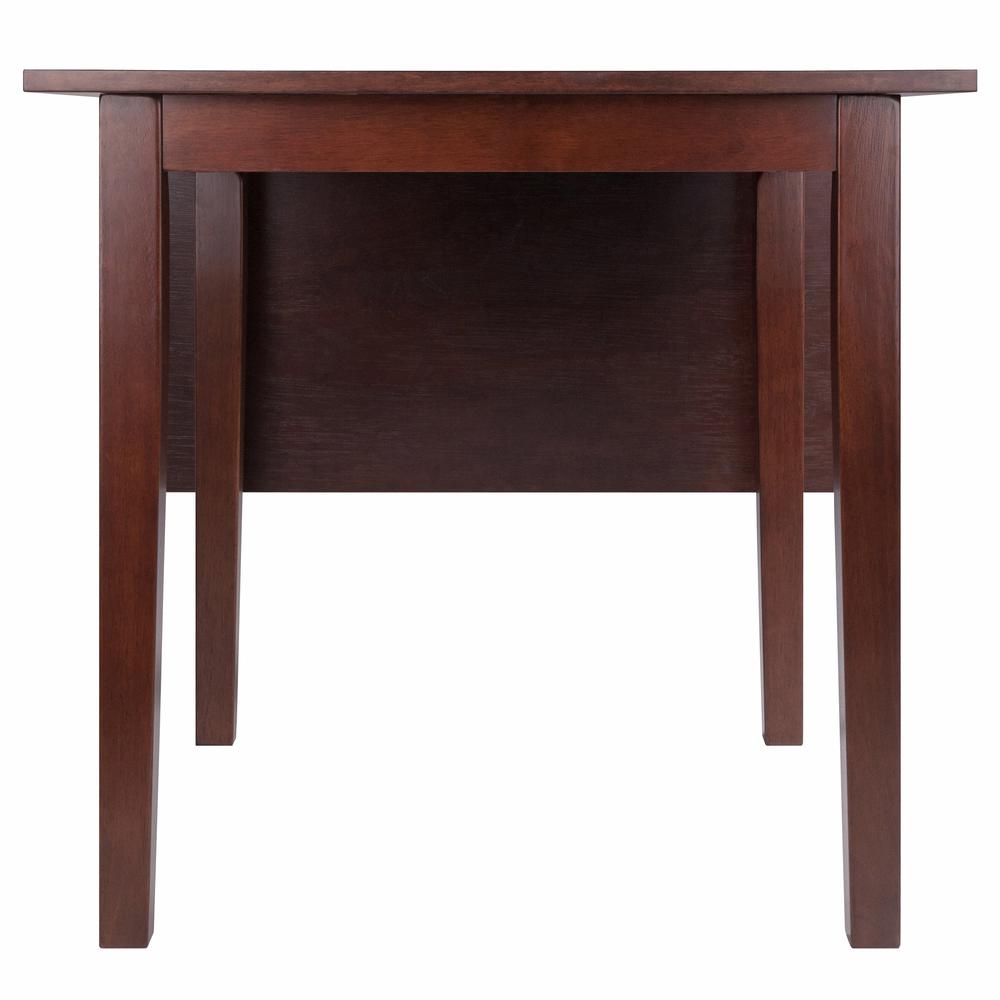 Perrone Drop Leaf Dining Table Walnut Finish. Picture 5