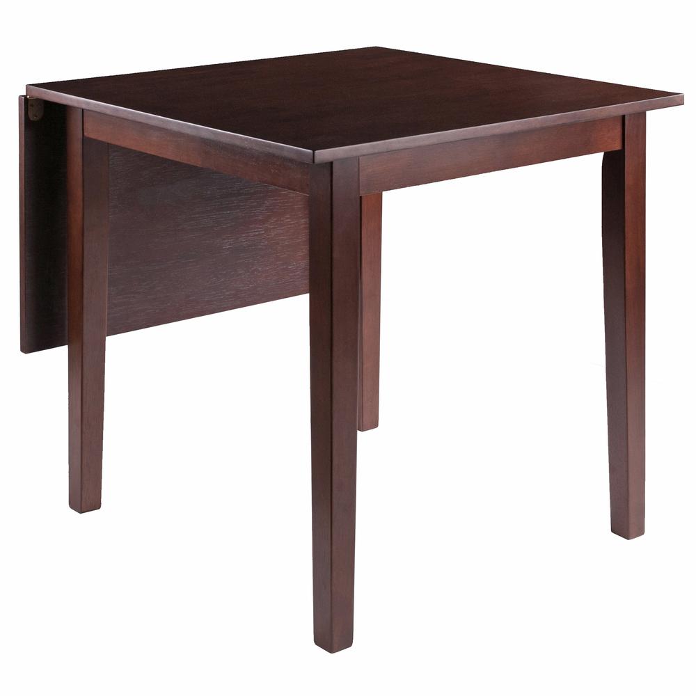 Perrone Drop Leaf Dining Table Walnut Finish. Picture 6