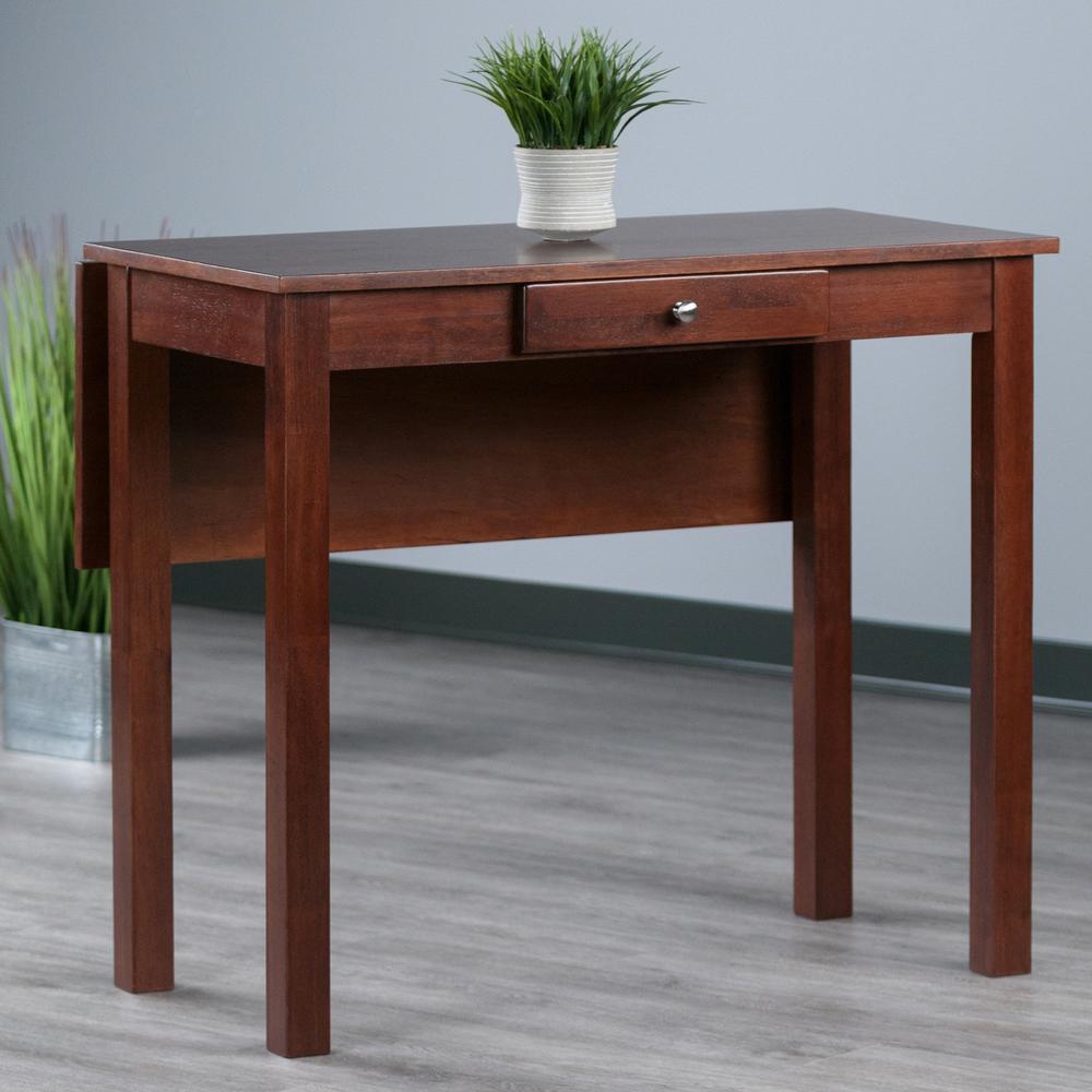 Perrone High Table with Drop Leaf, Walnut Finish. Picture 10