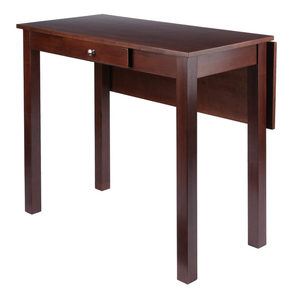 Perrone High Table with Drop Leaf, Walnut Finish. Picture 1