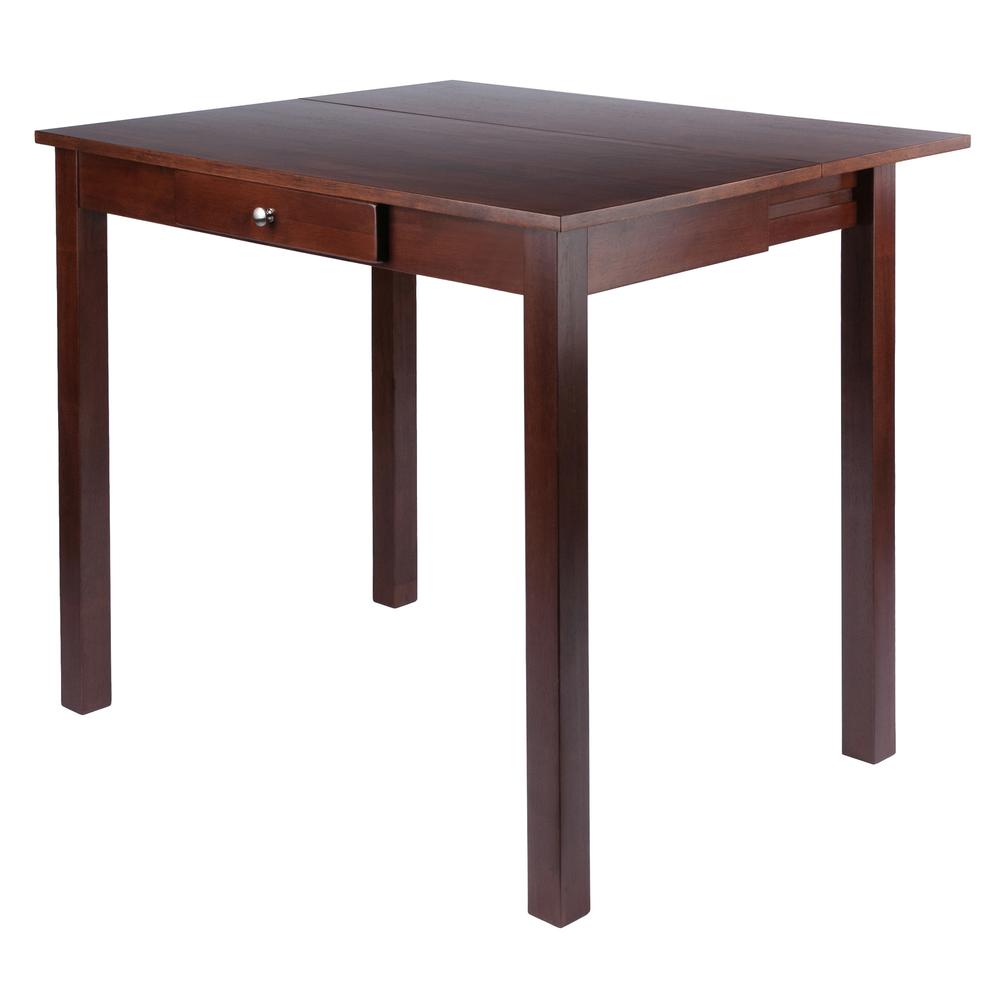 Perrone High Table with Drop Leaf, Walnut Finish. Picture 2