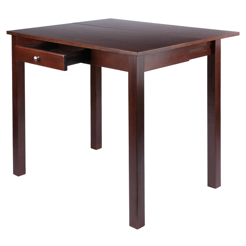 Perrone High Table with Drop Leaf, Walnut Finish. Picture 3