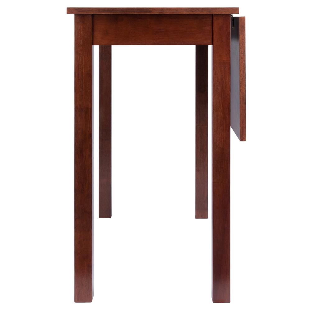 Perrone High Table with Drop Leaf, Walnut Finish. Picture 5
