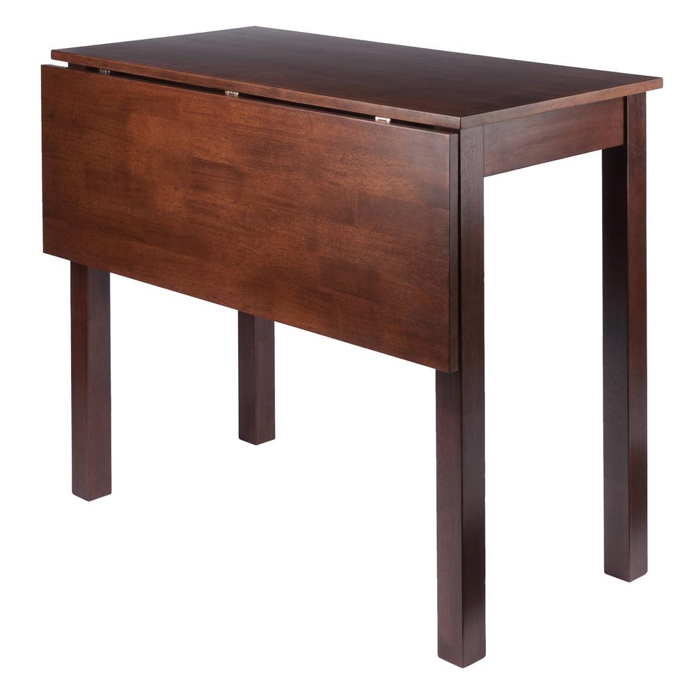 Perrone High Table with Drop Leaf, Walnut Finish. Picture 7