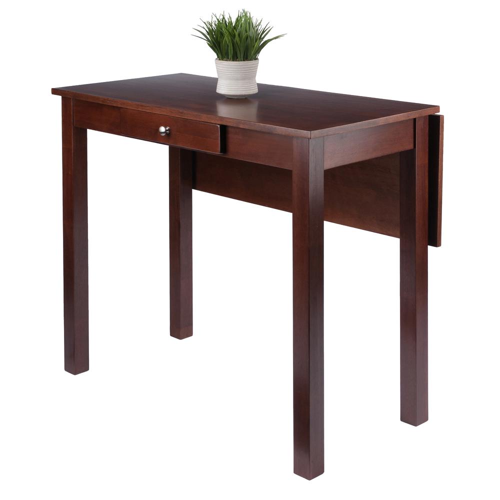 Perrone High Table with Drop Leaf, Walnut Finish. Picture 8