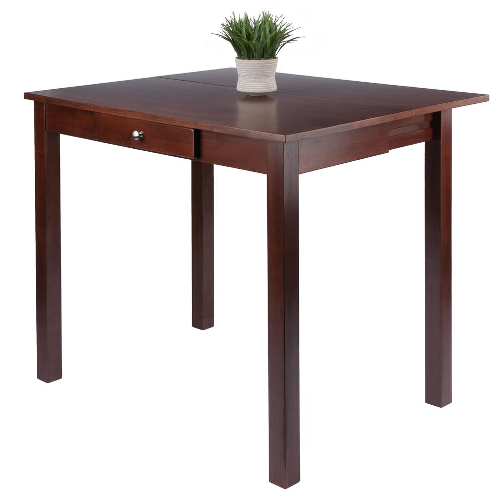 Perrone High Table with Drop Leaf, Walnut Finish. Picture 9