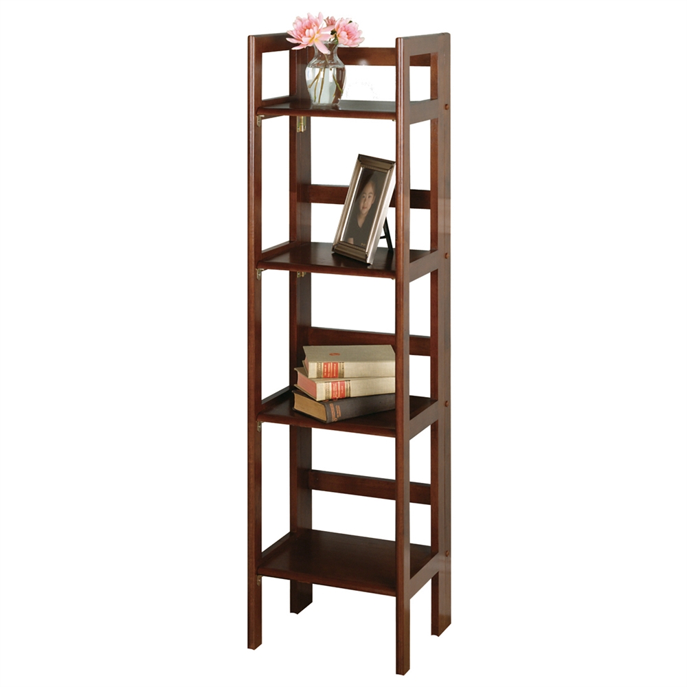 Terry Folding Bookcase Antique Walnut. Picture 2