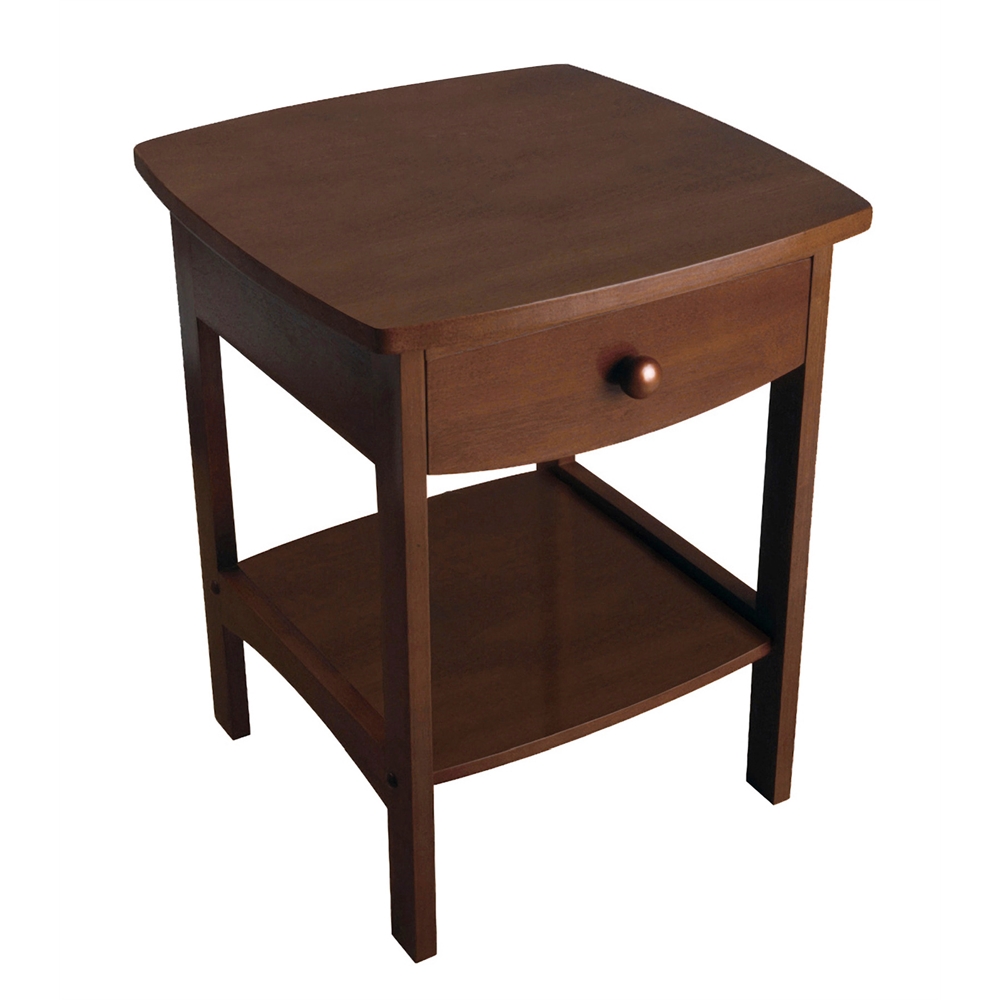 Claire Accent Table Anitque Walnut Finish. Picture 1