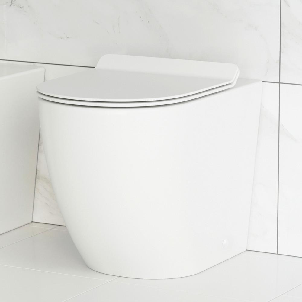 St. Tropez Back-to-Wall Elongated Toilet Bowl. Picture 2