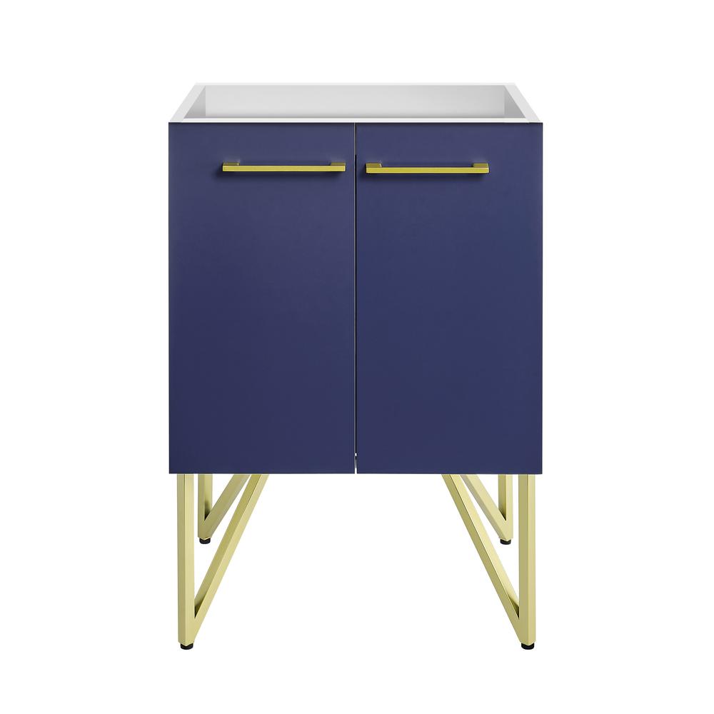 Annecy 24 Navy Blue Bathroom Vanity Cabinet Only (SM-BV212NB). Picture 1