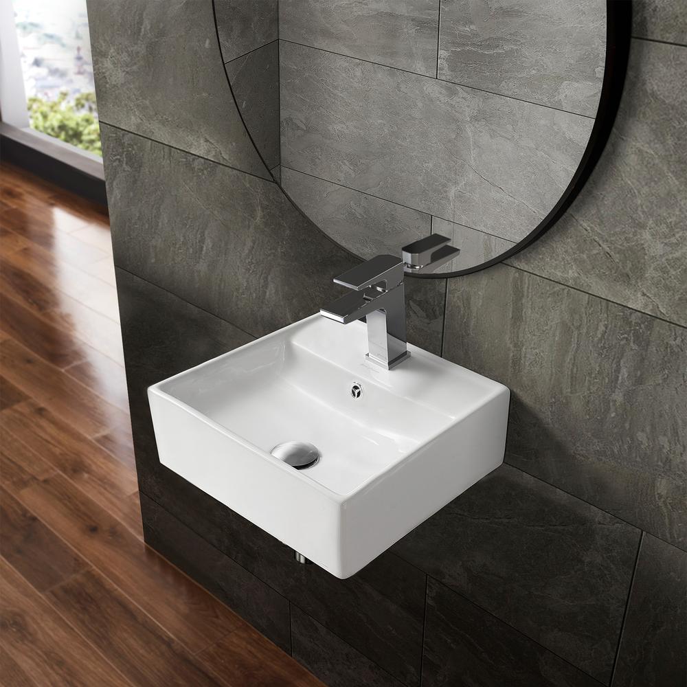 Claire Compact Ceramic Wall hung Sink. Picture 18