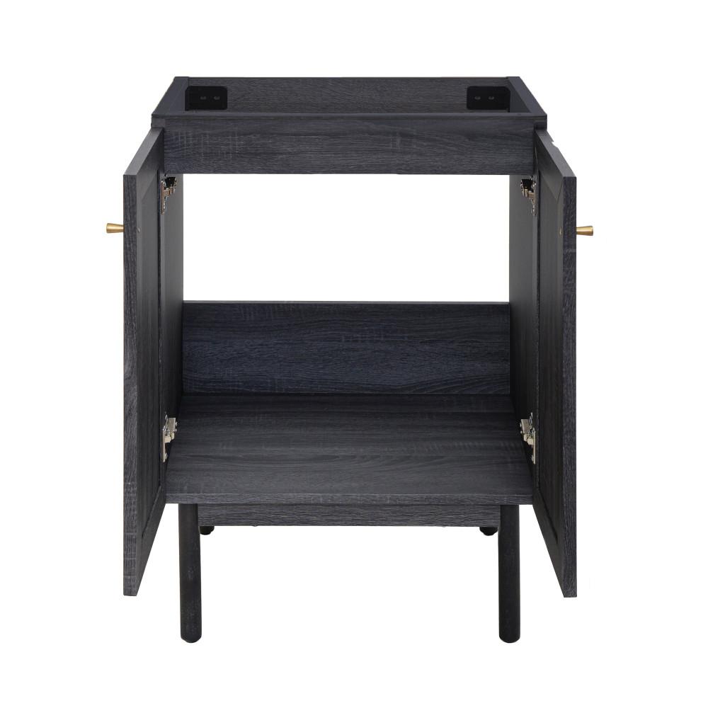 Classe 24" Bathroom Vanity in Black Cabinet Only. Picture 4