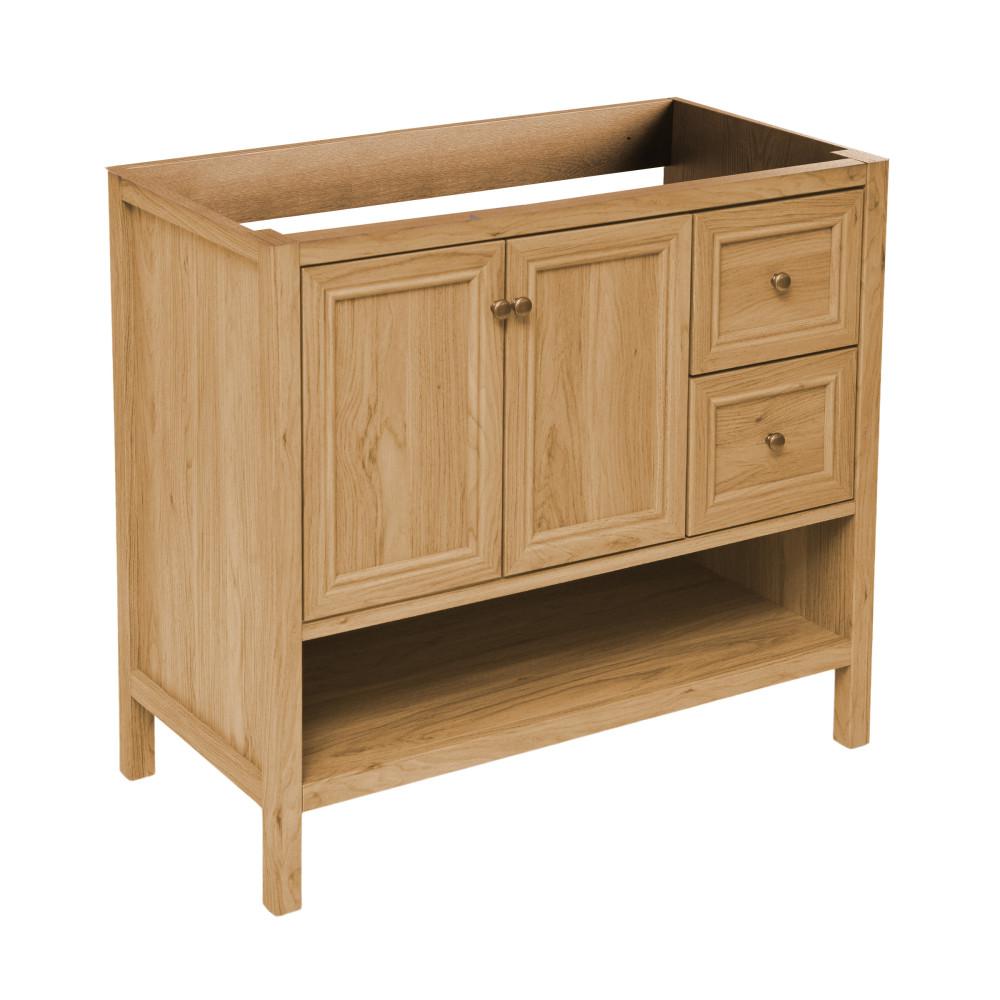 Chateau 36" Bathroom Vanity in Natural Oak - Cabinet. Picture 4