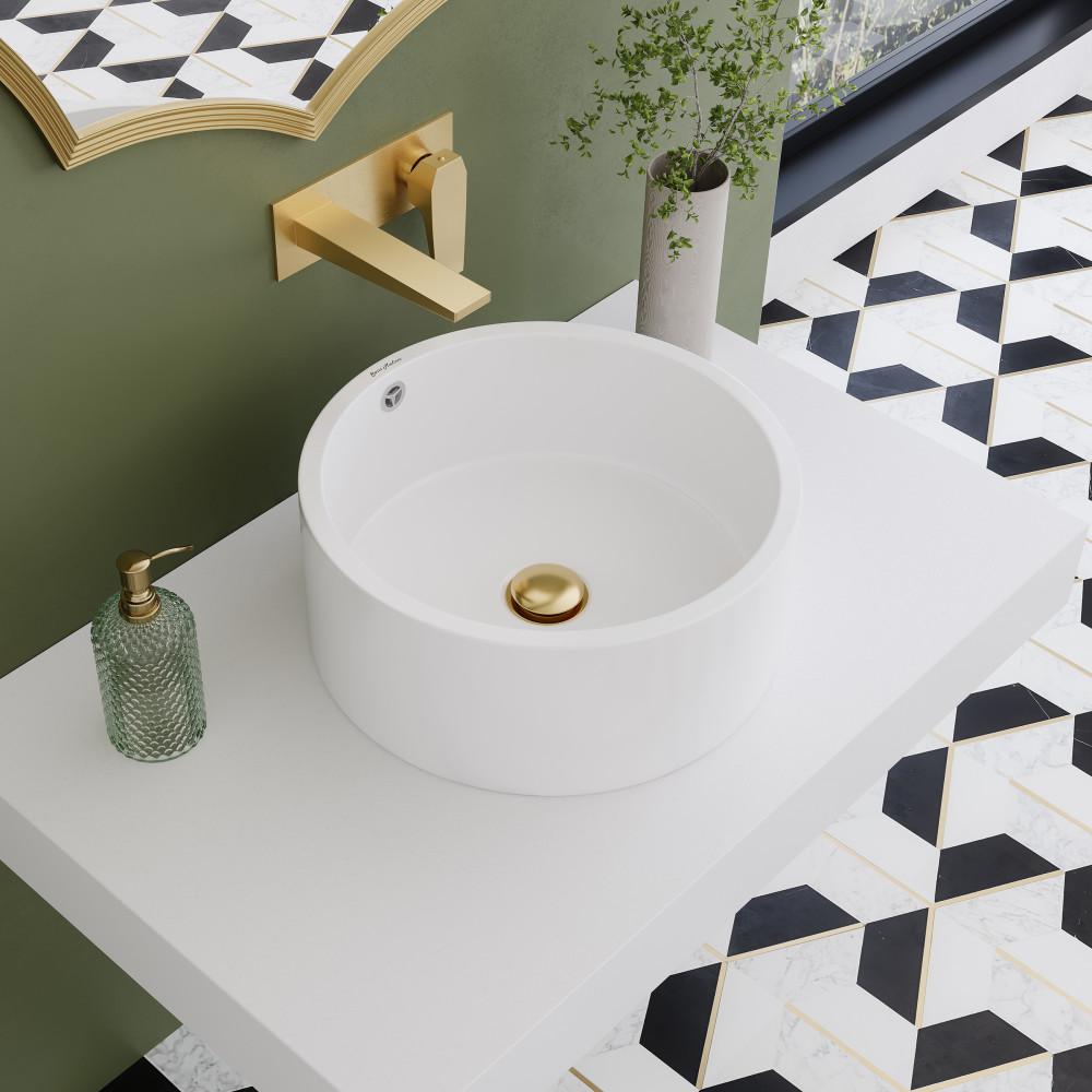Monaco 36" Floating Bathroom Shelf in Glossy White (SM-VS252). Picture 4