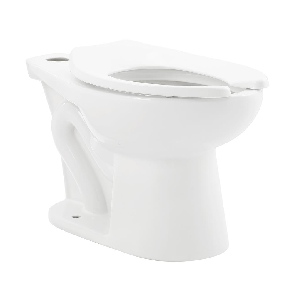 Sirene Floor-Mounted Commercial Elongated Top Flush Spud Flushometer Toilet Bowl. Picture 1