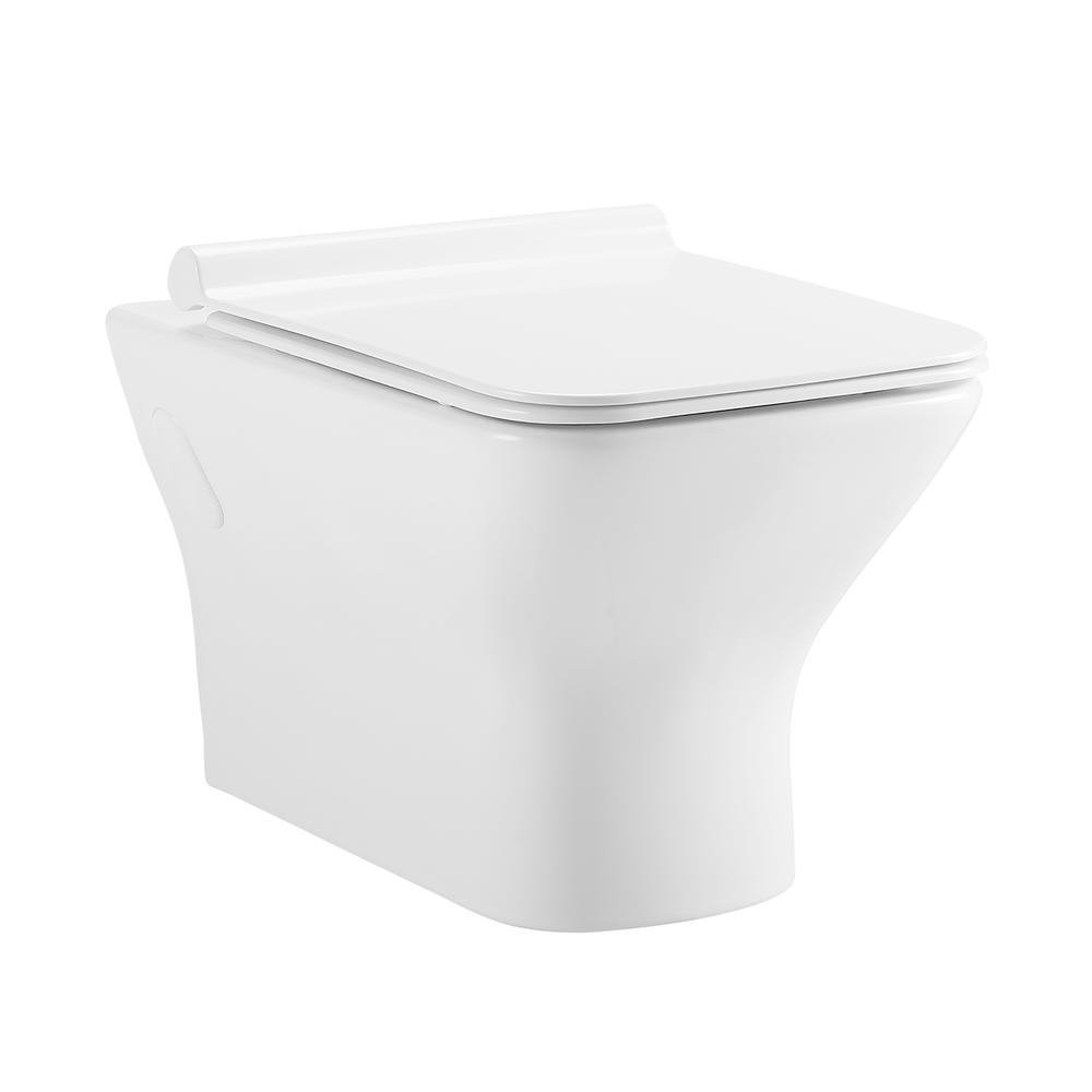 Carre Wall-Hung Elongated Toilet Bowl. Picture 1