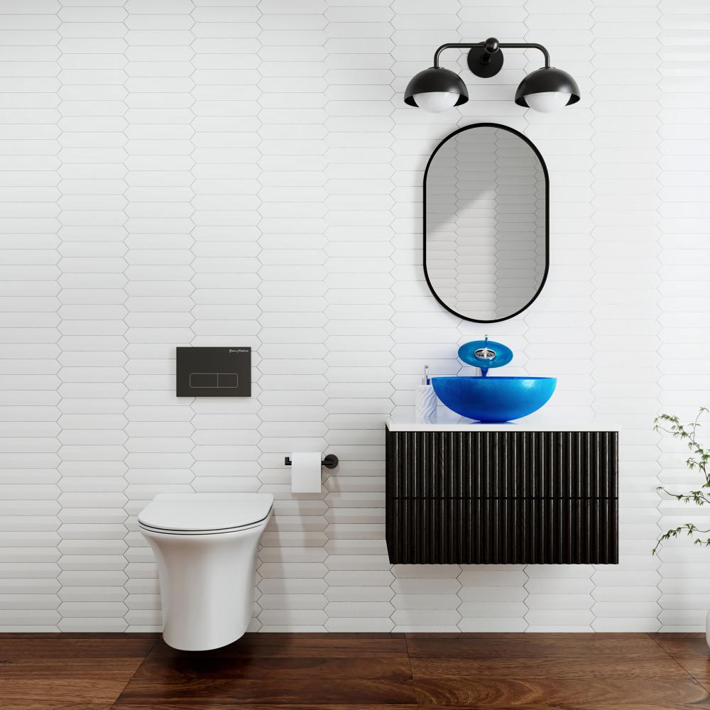 Cascade Wall-Hung Elongated Toilet Bowl. Picture 2