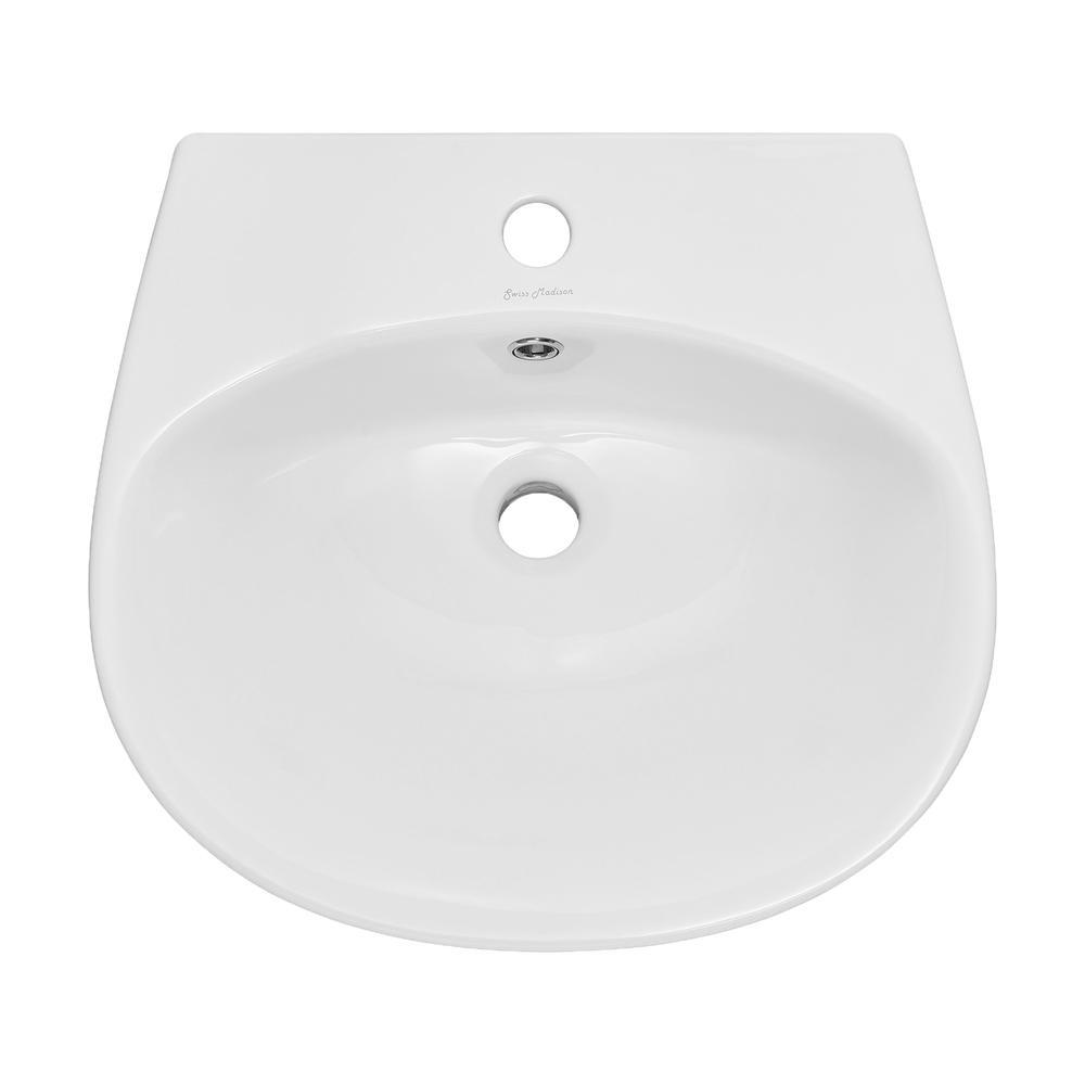 Ivy 19" ﻿Wall-Mount Bathroom Sink. Picture 4