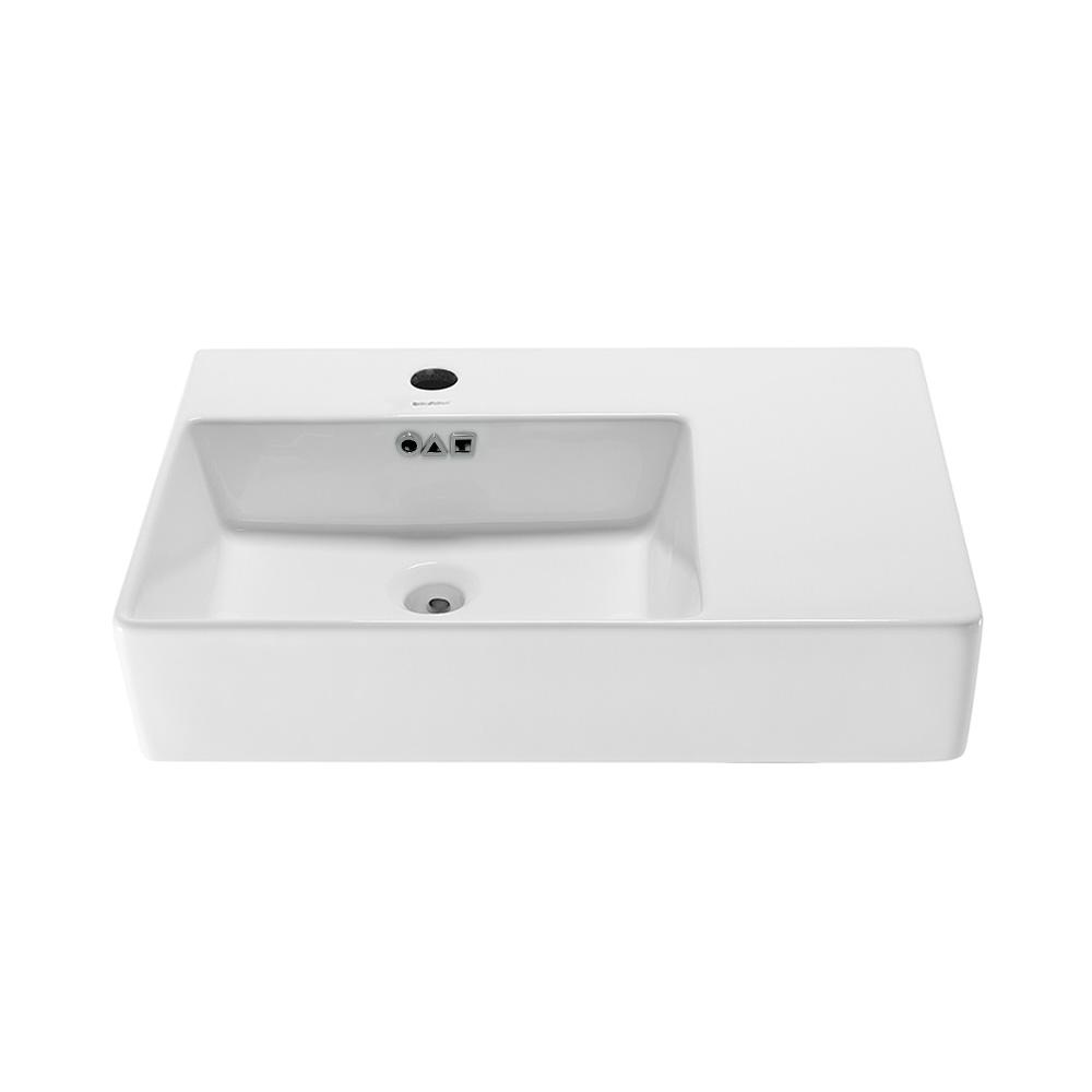 St. Tropez 24 x 18 Ceramic Wall Hung Sink with Left Side Faucet Mount. Picture 1