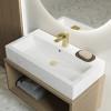 Voltaire Wide Rectangle Vessel Sink in Static Marble. Picture 19
