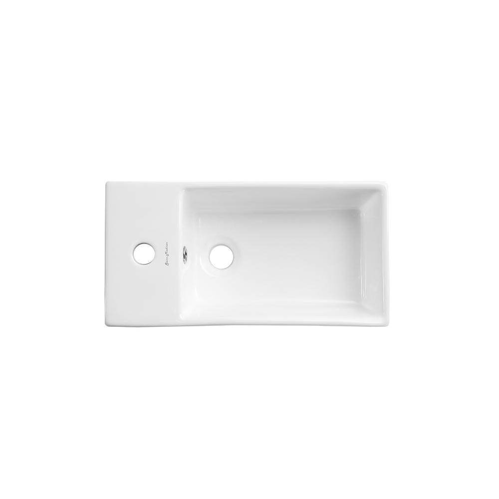 Pierre 19.5 Single, Open Shelf, Chrome Metal Frame Bathroom Vanity. Picture 5