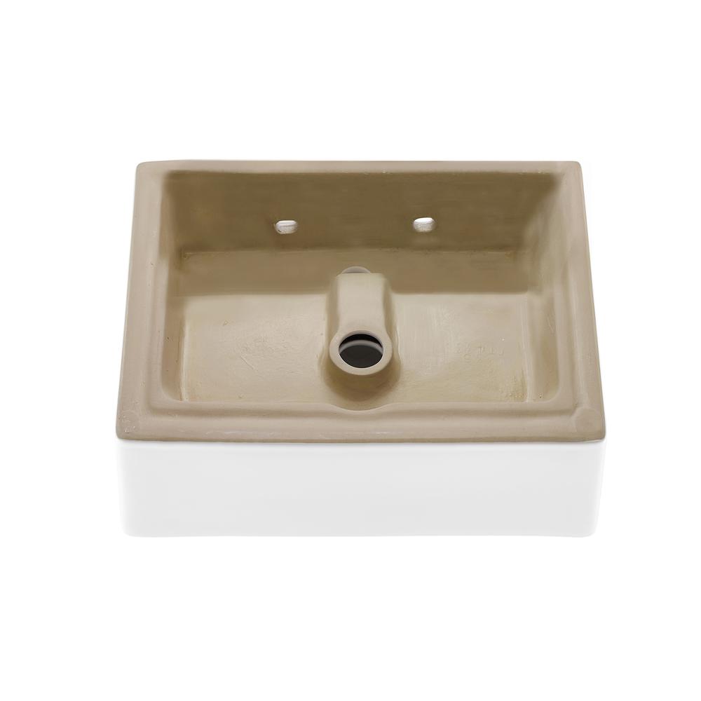Claire Compact Ceramic Wall hung Sink. Picture 5