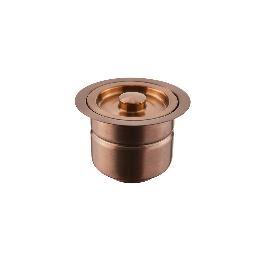 4.5" Stainless Steel Basket Drain in Rose Gold. Picture 2