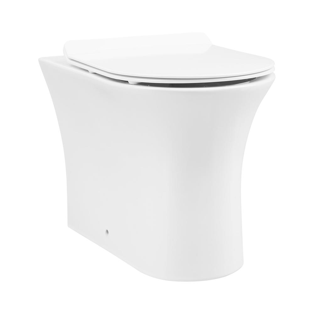 Cascade Back-to-Wall Elongated Toilet Bowl. Picture 1