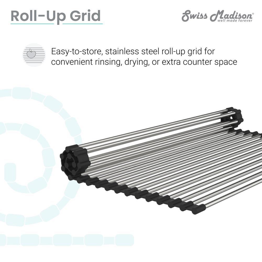 15 x 20 Stainless Steel Roll Up Sink Grid. Picture 5