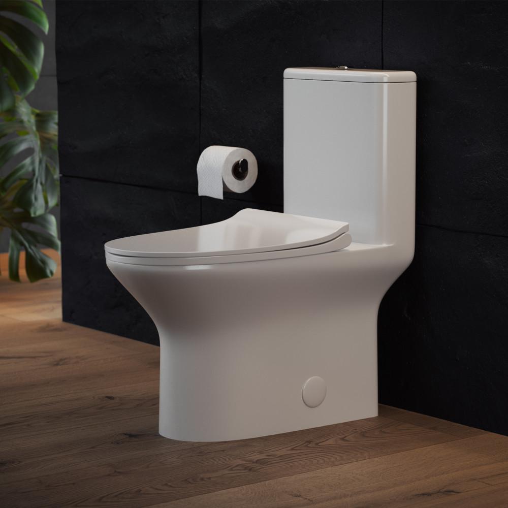 Cascade One-Piece Toilet Dual-Flush 0.8/1.28 gpf. Picture 2