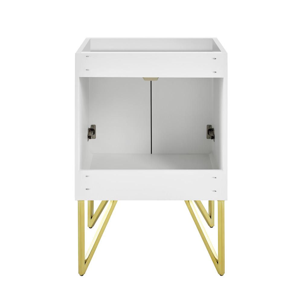 Annecy 24  White Bathroom Vanity Cabinet Only (SM-BV255W). Picture 2